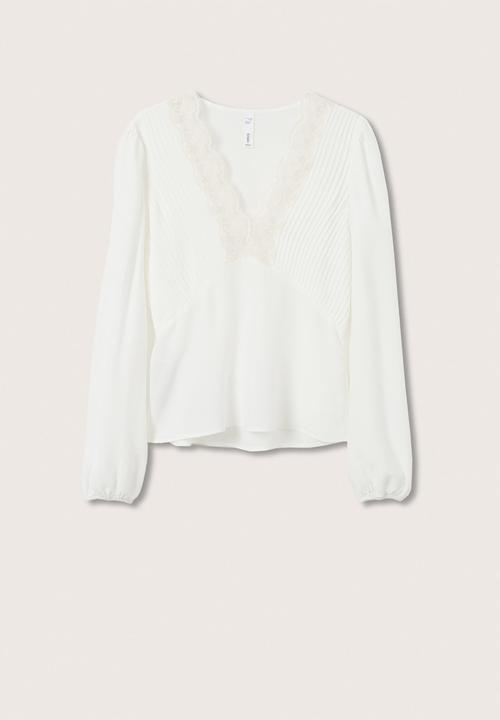 MANGO - Blouse leonor - off white 