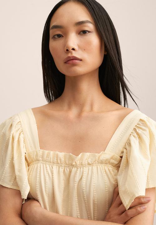 MANGO - Dress rufu-h - off white 