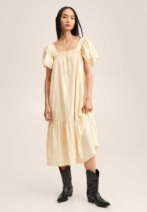 MANGO - Dress rufu-h - off white 
