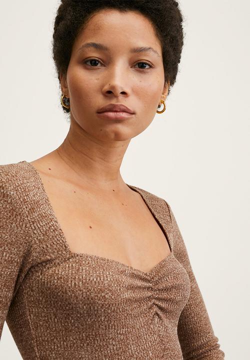 MANGO - Dress paulina - brown