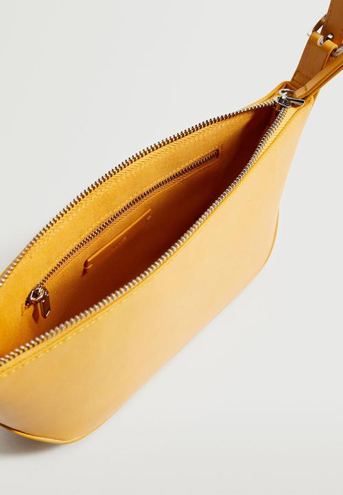 MANGO - Baguette bag - yellow
