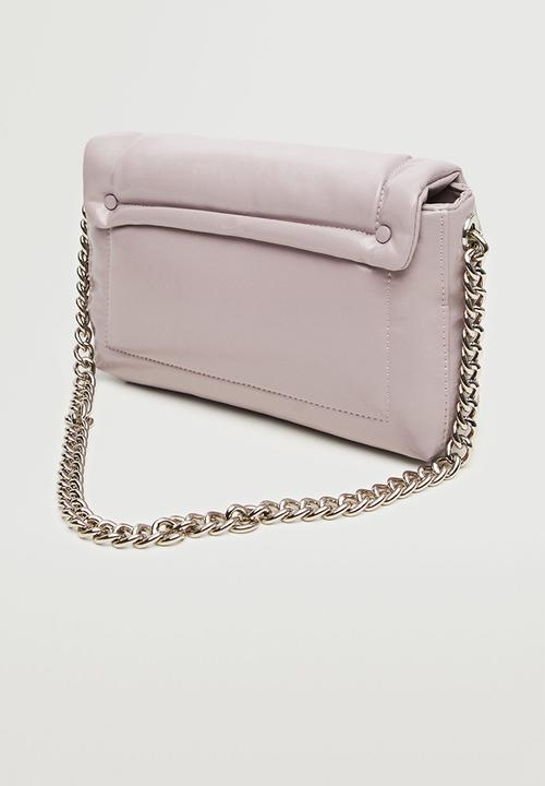 MANGO - Flap chain bag - lilac