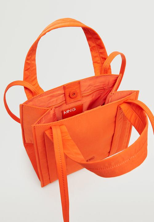 MANGO - Logo shopper bag - orange