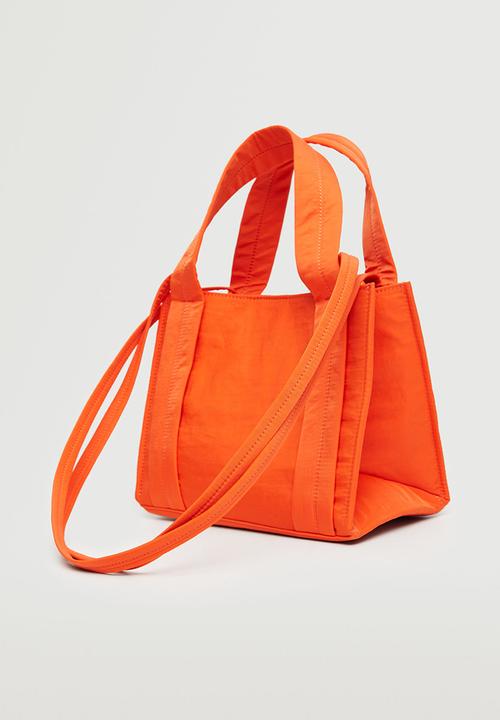MANGO - Logo shopper bag - orange