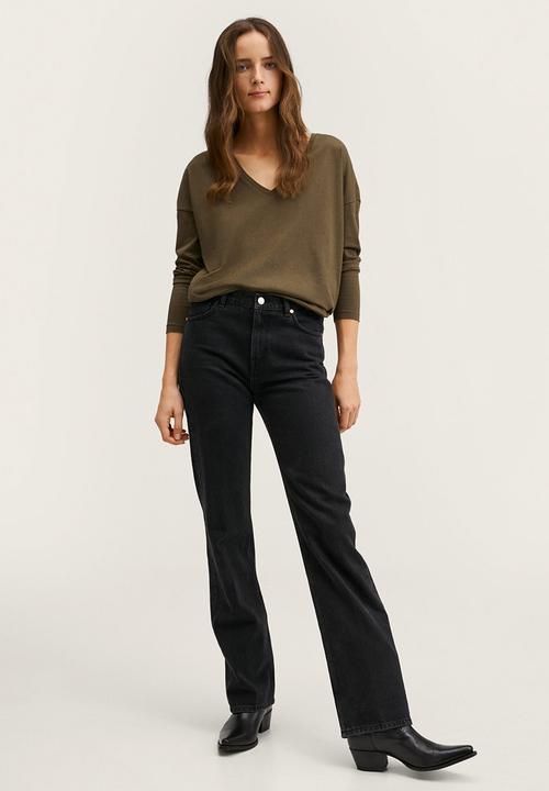 MANGO - T-shirt sacov2 - dark green