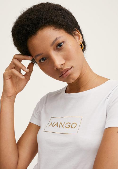 MANGO - T-shirt pstmango - white
