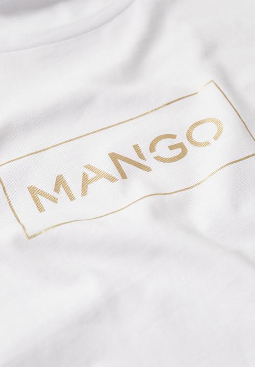 MANGO - T-shirt pstmango - white