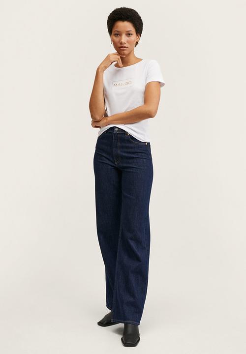 MANGO - T-shirt pstmango - white