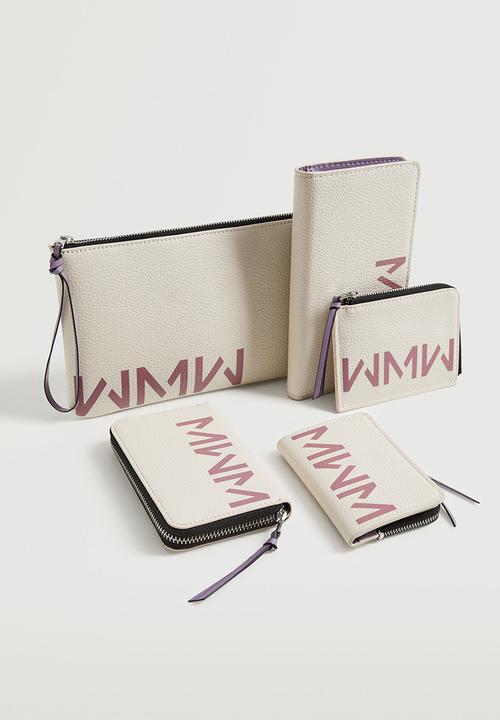 MANGO - Logo wallet - pink