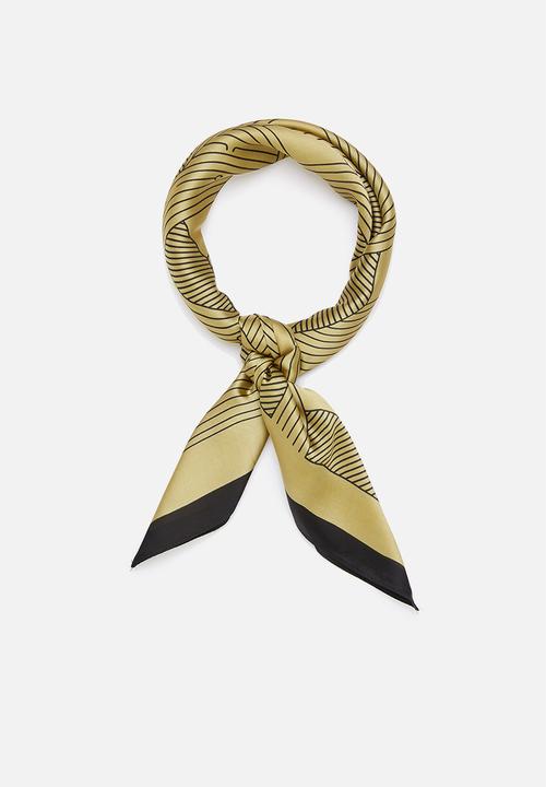 Superbalist - Stripe pattern neckerchief - beige