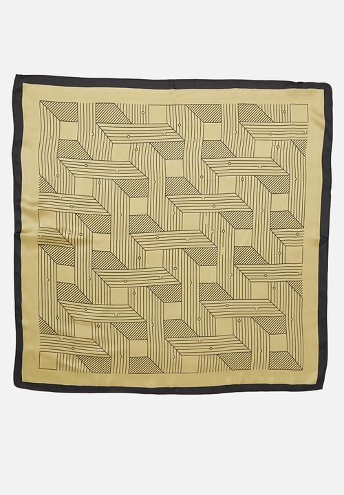 Superbalist - Stripe pattern neckerchief - beige