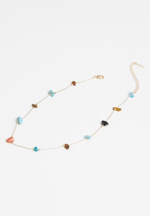 Superbalist - Colourful stone necklace - multi