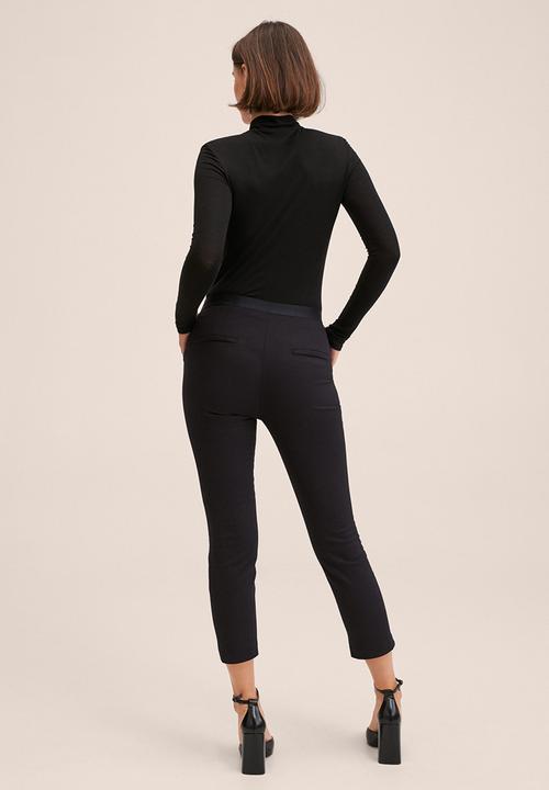 MANGO - Trousers malu-h - black