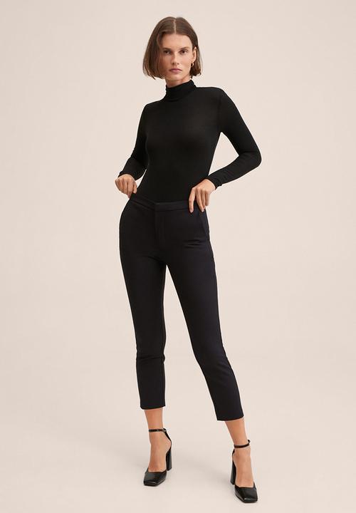MANGO - Trousers malu-h - black