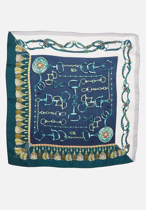 Superbalist - Chain print neckerchief - blue