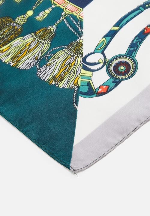 Superbalist - Chain print neckerchief - blue