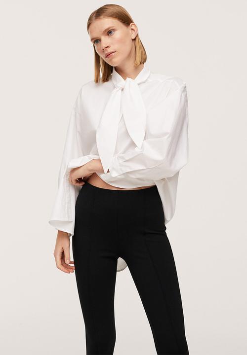 MANGO - Leggings punta-a - black
