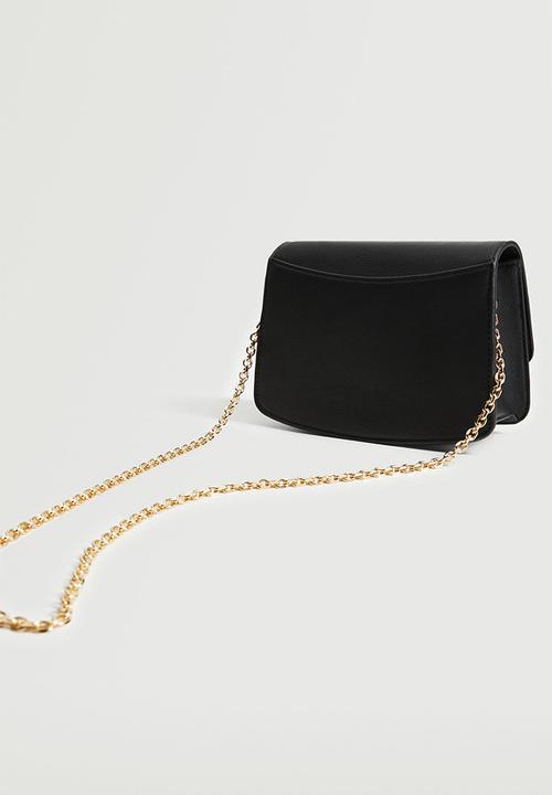 MANGO - Flap chain bag - black