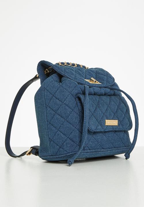 SISSY BOY - Quilted denim backpack - blue