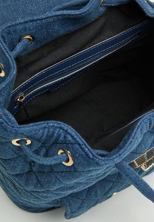 SISSY BOY - Quilted denim backpack - blue