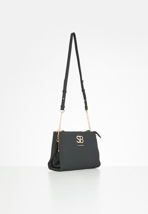 SISSY BOY - Fabric combo crossbody - black