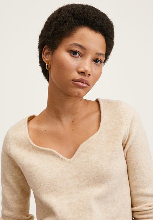 MANGO - Sweater rain - light pastel grey