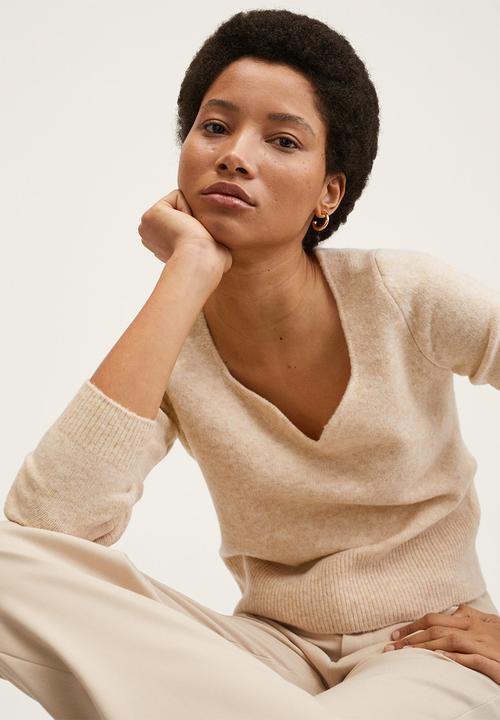 MANGO - Sweater rain - light pastel grey