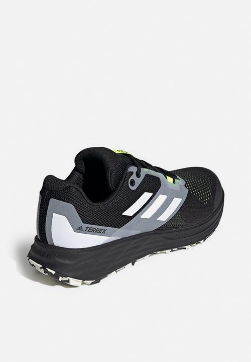 adidas Performance - Terrex two flow - core black/crystal white/solar yellow