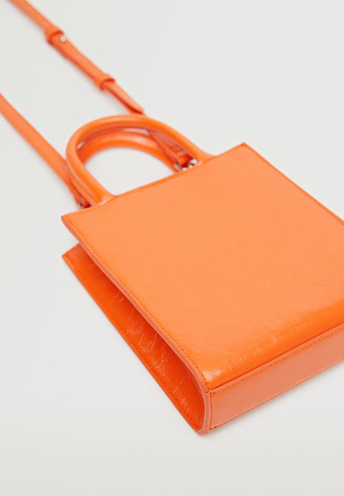 MANGO - Mini shopper bag - orange
