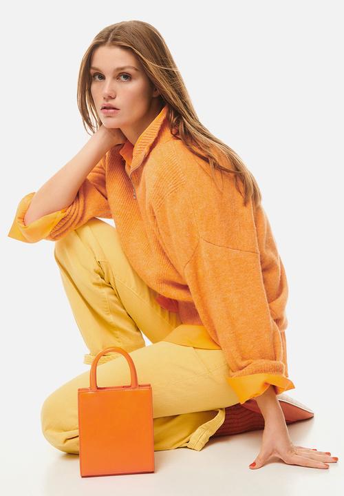 MANGO - Mini shopper bag - orange