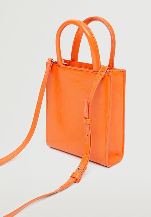 MANGO - Mini shopper bag - orange