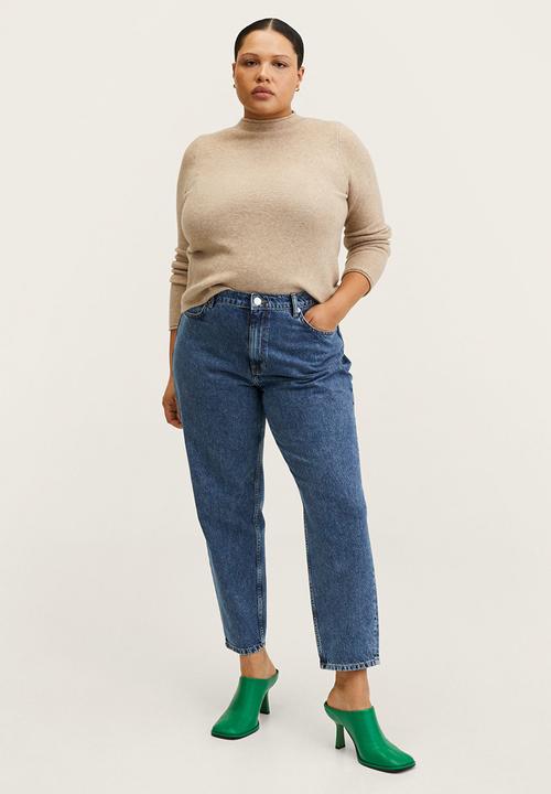 MANGO - Plus jeans mom80 - blue 