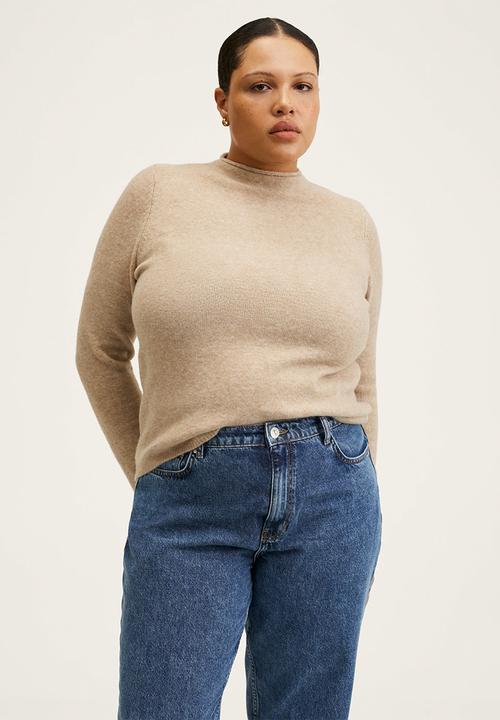 MANGO - Plus jeans mom80 - blue 