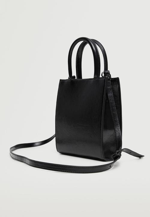 MANGO - Mini shopper bag - black
