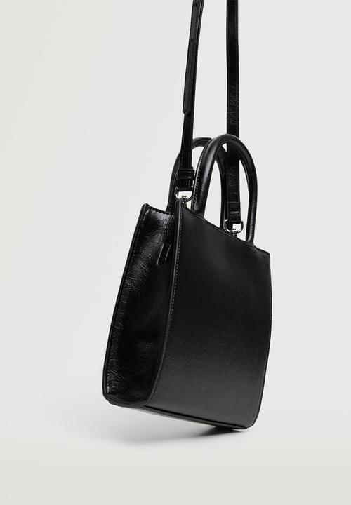MANGO - Mini shopper bag - black