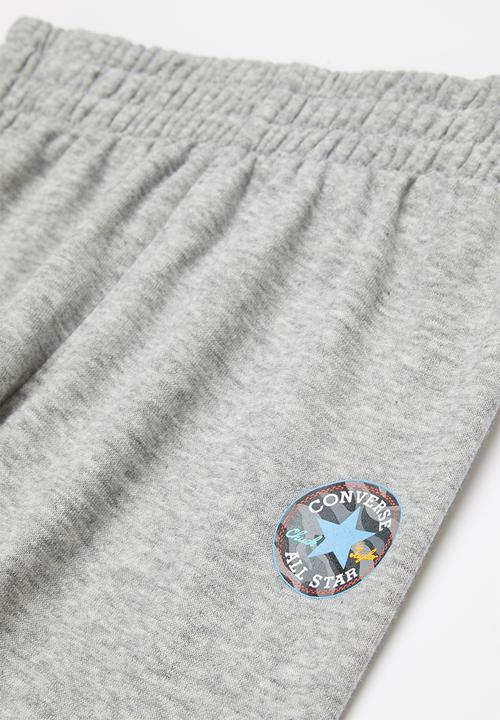 Converse - Cnvb camo crew jogger set - grey & black