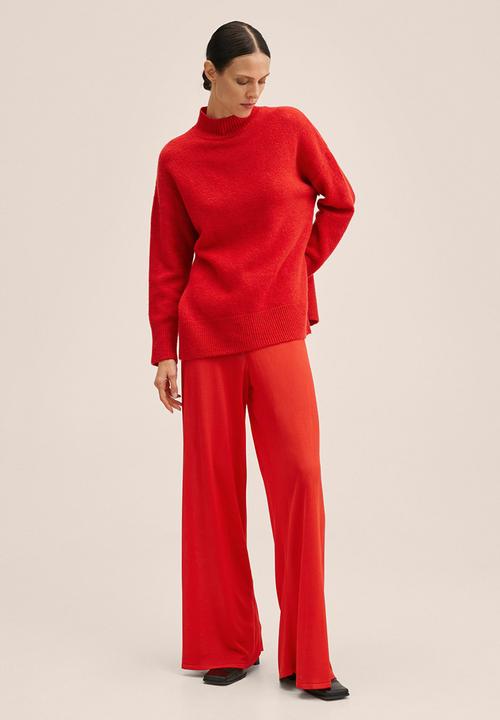 MANGO - Sweater gorri - red