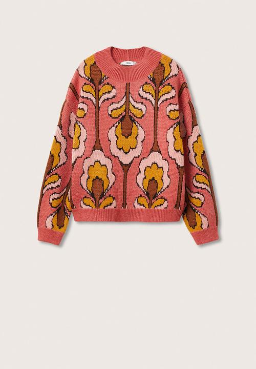 MANGO - Sweater retro - pink