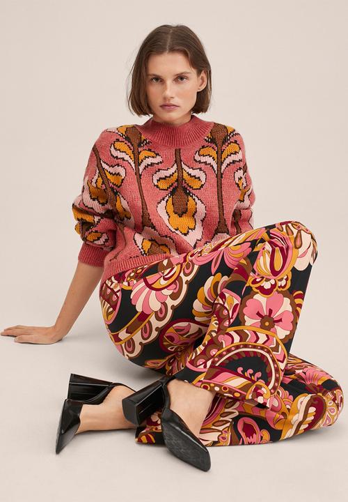 MANGO - Sweater retro - pink