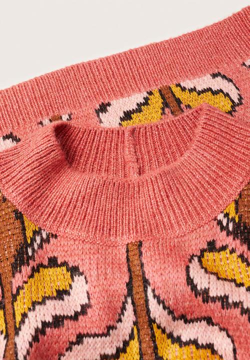MANGO - Sweater retro - pink
