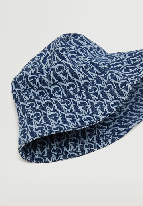 MANGO - Bucket hat with logo - blue