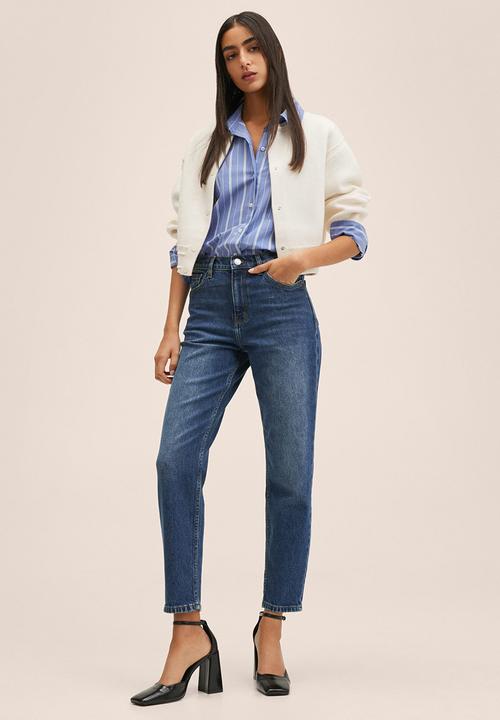 MANGO - Jeans newmom - blue