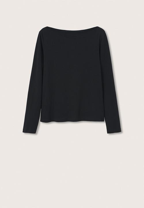 MANGO - T-shirt saco2 - black