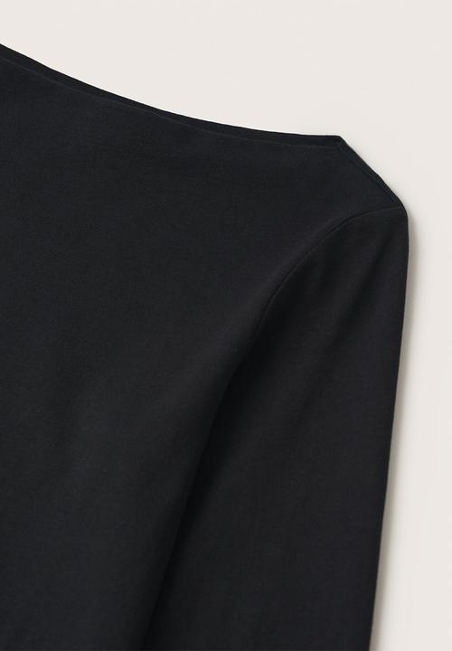 MANGO - T-shirt saco2 - black