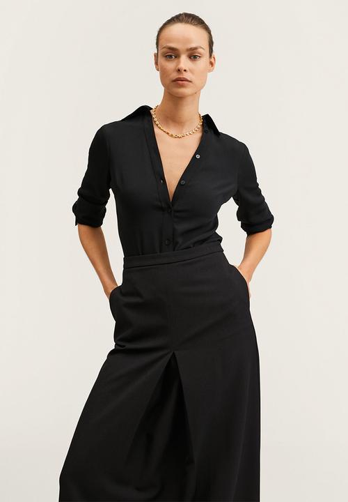MANGO - Skirt macaron-a - black
