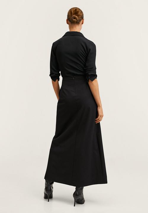 MANGO - Skirt macaron-a - black