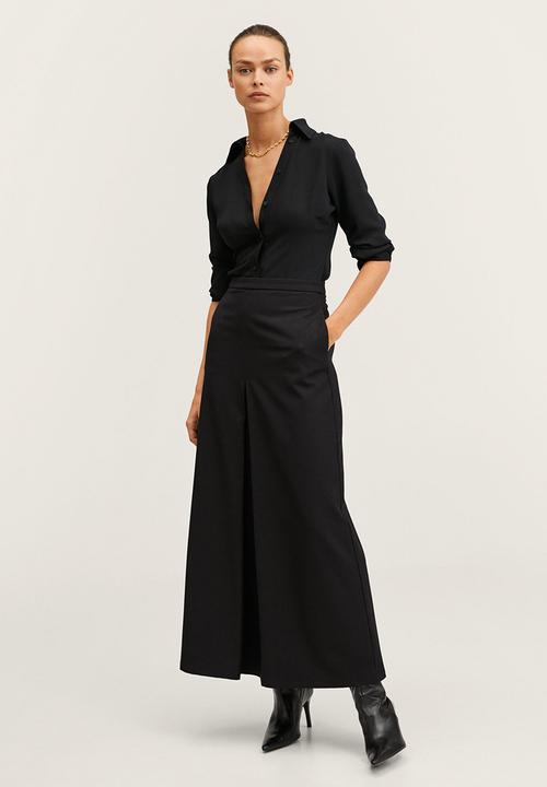 MANGO - Skirt macaron-a - black