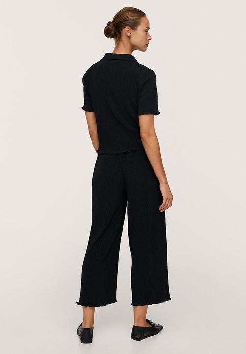 MANGO - Polo shirt west-h - black