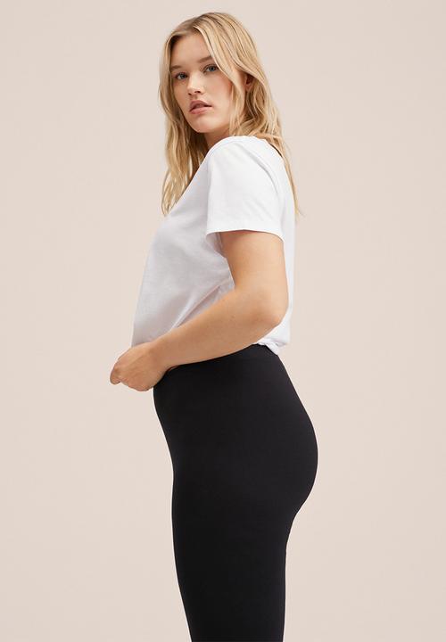 MANGO - Plus leggings star-a - black