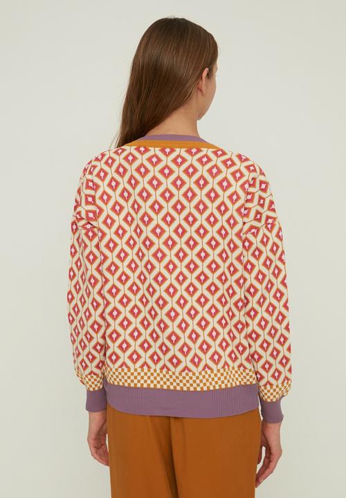 Trendyol - Jacquard knitwear cardigan - lilac